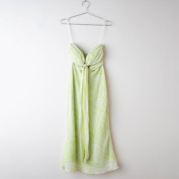 Ronny Kobo Collective Green Halter Dress - Size 6 - Picture 2 of 6